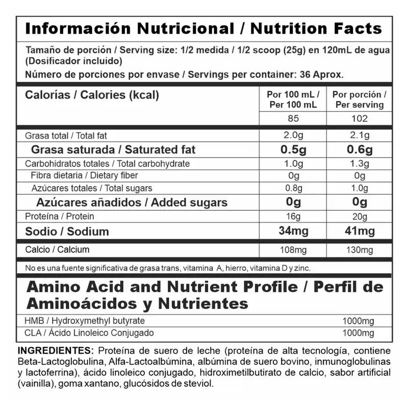 Isoclean - Proteína de suero de leche con Hmb